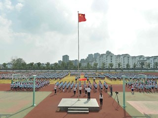 歌唱祖国升国旗仪式